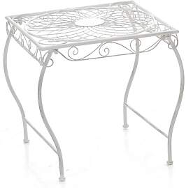 TPFGarden Gartentisch Carina - antik weiß Stück
