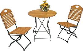 TPFGarden® Kurgarten Klappgarnitur BAD BELZIG