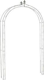 TPFGarden Rosenbogen Anra - antik-grün Stück