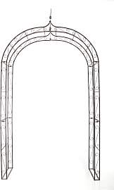 TPFGarden Rosenbogen Lena - bronze Stück