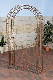 TPFGarden Rosenbogen Shinay mit Tor - antik braun