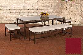 TPFGarden Sitzgruppe Hawanna rubinrot -