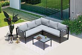 TPFGarden Sitzgruppe Yolo 1 Ecksofa, 1 Couchtisch, 