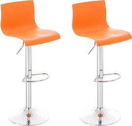 TPFLiving 2er Set Barhocker Hope Gestell Metall in 