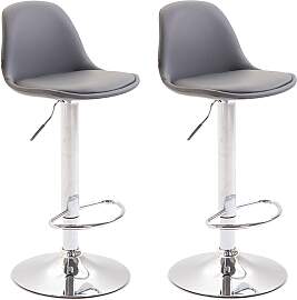 TPFLiving 2er Set Barhocker Kilian Gestell Metall
