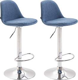 TPFLiving 2er Set Barhocker Kilian Gestell Metall
