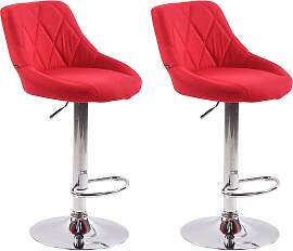 TPFLiving 2er Set Barhocker Lazius Gestell Metall
