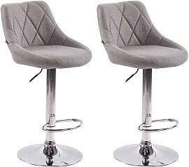 TPFLiving 2er Set Barhocker Lazius Gestell Metall
