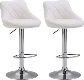 TPFLiving 2er Set Barhocker Lazius Gestell Metall