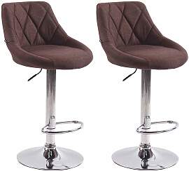 TPFLiving 2er Set Barhocker Lazius Gestell Metall