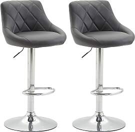 TPFLiving 2er Set Barhocker Lazius Gestell Metall