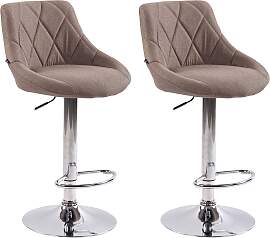 TPFLiving 2er Set Barhocker Lazius Gestell Metall