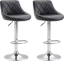 TPFLiving 2er Set Barhocker Lazius Gestell Metall