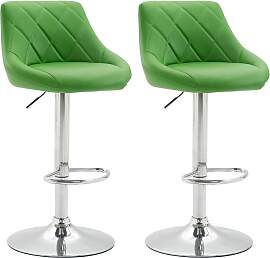 TPFLiving 2er Set Barhocker Lazius Gestell Metall