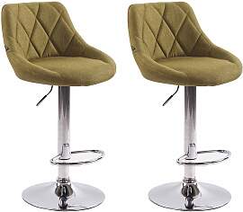 TPFLiving 2er Set Barhocker Lazius Gestell Metall