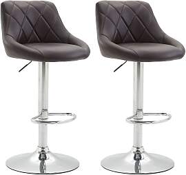TPFLiving 2er Set Barhocker Lazius Gestell Metall