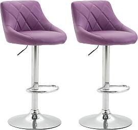 TPFLiving 2er Set Barhocker Lazius Gestell Metall