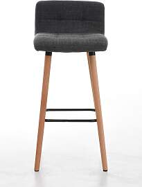 TPFLiving 2er Set Barhocker London Gestell Holz