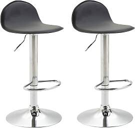 TPFLiving 2er Set Barhocker Luna V2 Gestell Metall 