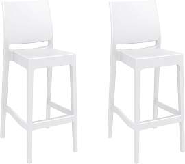 TPFLiving 2er Set Barhocker Maybrit Kunststoff -