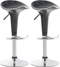 TPFLiving 2er Set Barhocker Saturn Gestell Metall