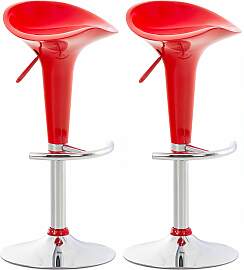 TPFLiving 2er Set Barhocker Saturn Gestell Metall