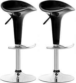 TPFLiving 2er Set Barhocker Saturn Gestell Metall