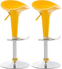 TPFLiving 2er Set Barhocker Saturn Gestell Metall