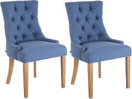 TPFLiving 2er Set Esszimmerstuhl Aboli Stoff