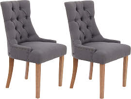 TPFLiving 2er Set Esszimmerstuhl Aboli Stoff