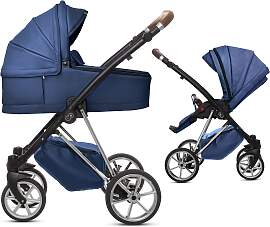 TPFLiving 2in1 Kinderwagen Royal Kunstleder -