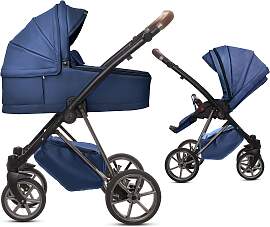TPFLiving 2in1 Kinderwagen Royal Kunstleder -