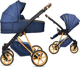 TPFLiving 2in1 Kinderwagen Royal Kunstleder -