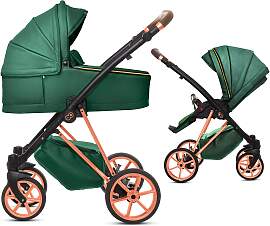 TPFLiving 2in1 Kinderwagen Royal Kunstleder -