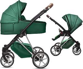 TPFLiving 2in1 Kinderwagen Royal Kunstleder -