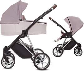 TPFLiving 2in1 Kinderwagen Ultra Stoff - Pastel /