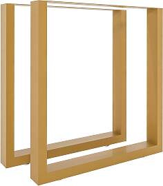 TPFLiving 2x Tischbeine Venix 70 cm - gold Stück