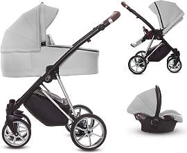 TPFLiving 3in1 Kinderwagen Ultra Stoff - Zen /