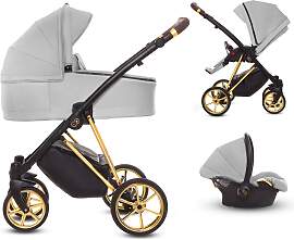TPFLiving 3in1 Kinderwagen Ultra Stoff - Zen /