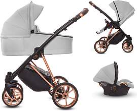 TPFLiving 3in1 Kinderwagen Ultra Stoff - Zen /