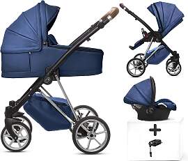 TPFLiving 4in1 Kinderwagen Royal Kunstleder -