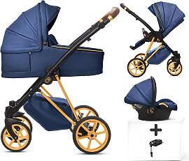 TPFLiving 4in1 Kinderwagen Royal Kunstleder -