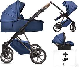 TPFLiving 4in1 Kinderwagen Royal Kunstleder -