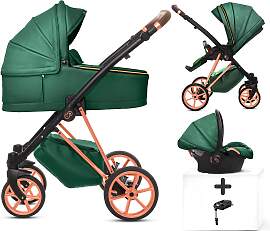 TPFLiving 4in1 Kinderwagen Royal Kunstleder -