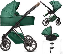 TPFLiving 4in1 Kinderwagen Royal Kunstleder -