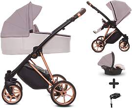 TPFLiving 4in1 Kinderwagen Ultra Stoff - Pastell / 