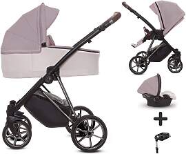 TPFLiving 4in1 Kinderwagen Ultra Stoff - Pastell / 