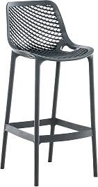 TPFLiving Barhocker Aero Polypropylen - Dunkelgrau