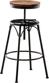 TPFLiving Barhocker Bean Holzsitz Gestell - Bronze