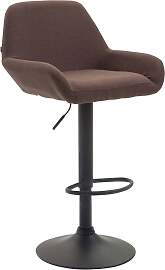 TPFLiving Barhocker Bragnum Gestell schwarz Stoff